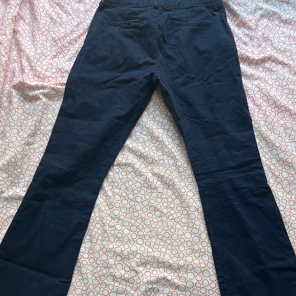 Apt. 9 Dark Blue Flare Pants - Picture 2 of 3